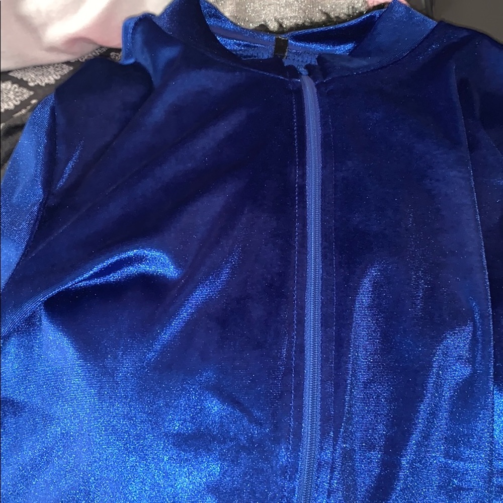 Blue jumpsuit one piece